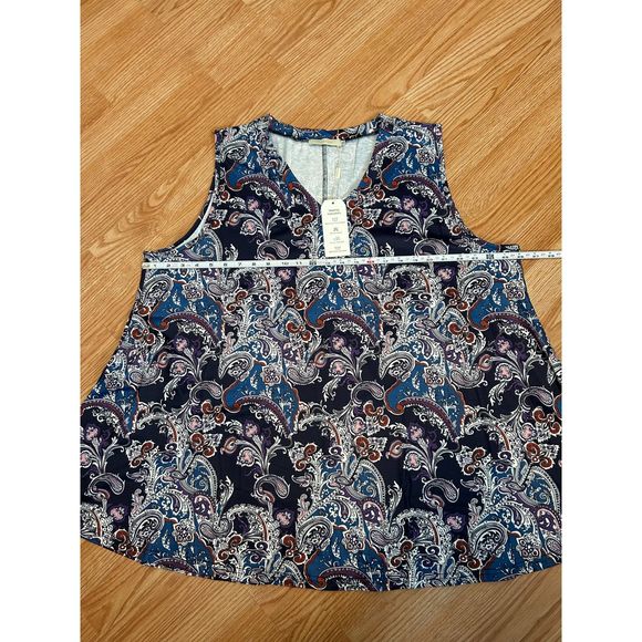 New with Tags VIVI Fashion Plus Size V-Neck Sleeveless Paisley Tunic size 4XL C7 - Picture 5 of 8
